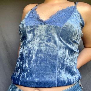 Vintage velvet tank top